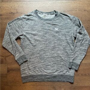 PINK Victorias Secret Grey Oversized Crewneck